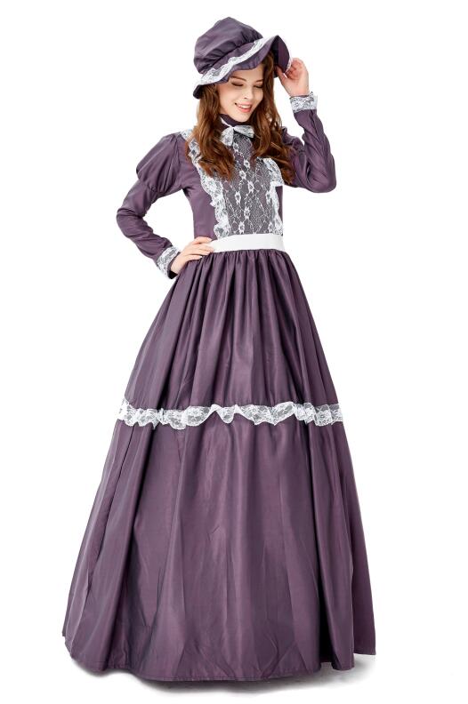 F1949 Womens Medieval Renaissance Ladies Dress Cosplay Masquerade Costume